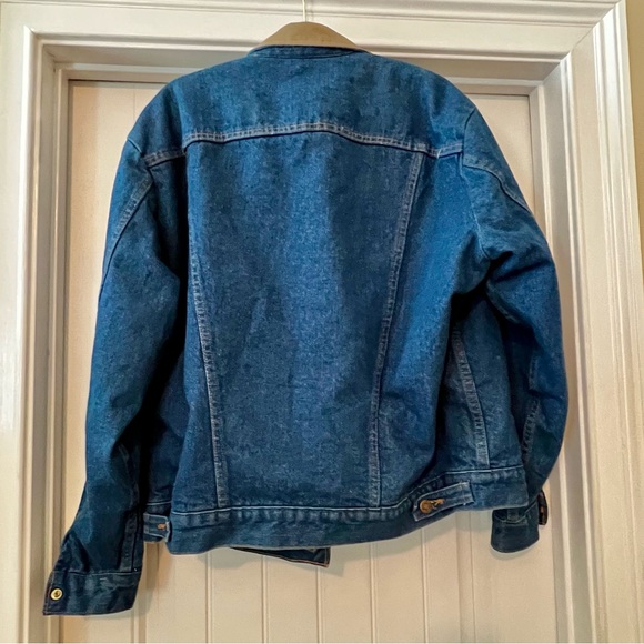 Wrangler denim jacket, fully flannel-lined. Men’s 44, new without tags. - Picture 2 of 5